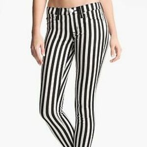 Hudson jeans Krista stripe super skinny jeans 30